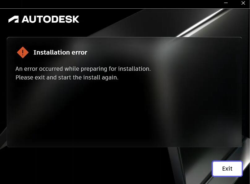 软件安装提示Installation error An error occurred while preparing for installation.